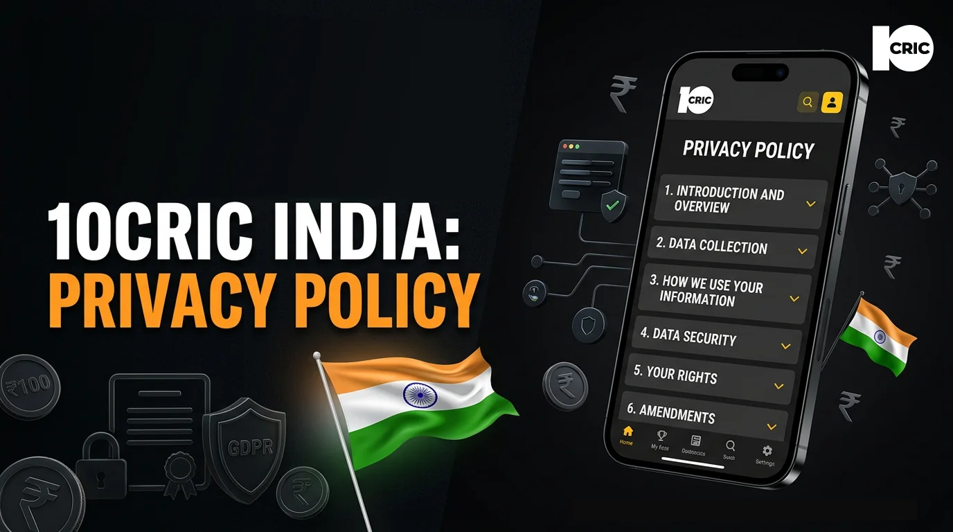 10Cric India privacy and data protection policy with secure account management, information security, and user rights
