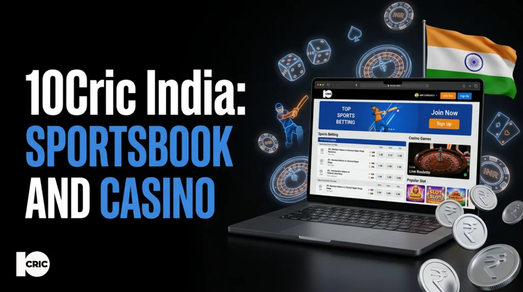 Register at 10Cric India in 2026 to claim welcome bonuses, enjoy licensed betting, and access online casino games